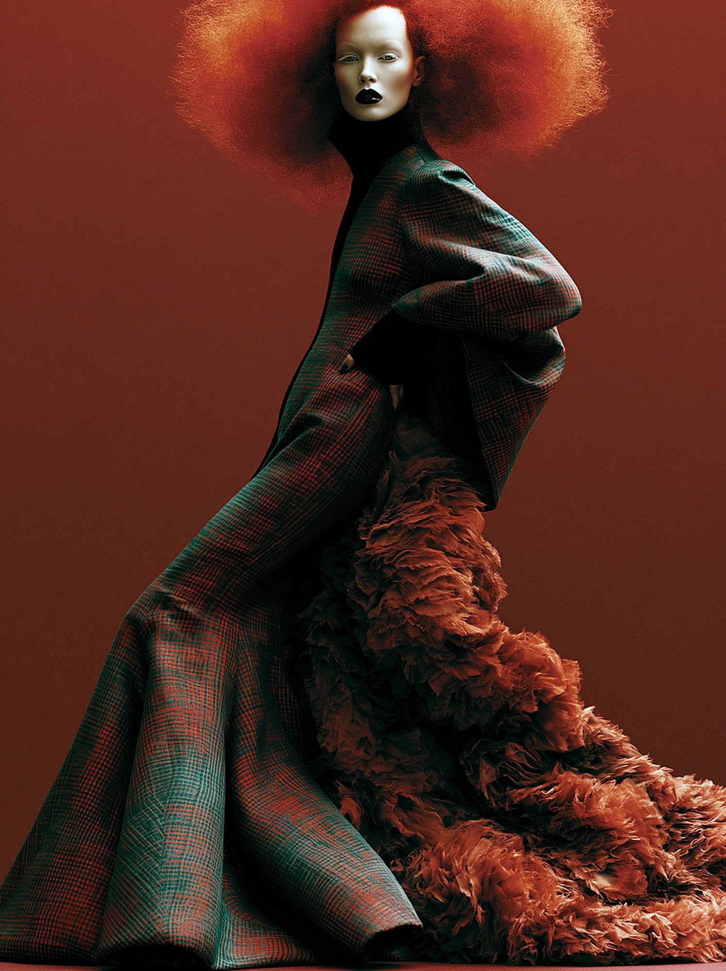 Avant-Garde Fashion Portrait Poster. poster — fashion art