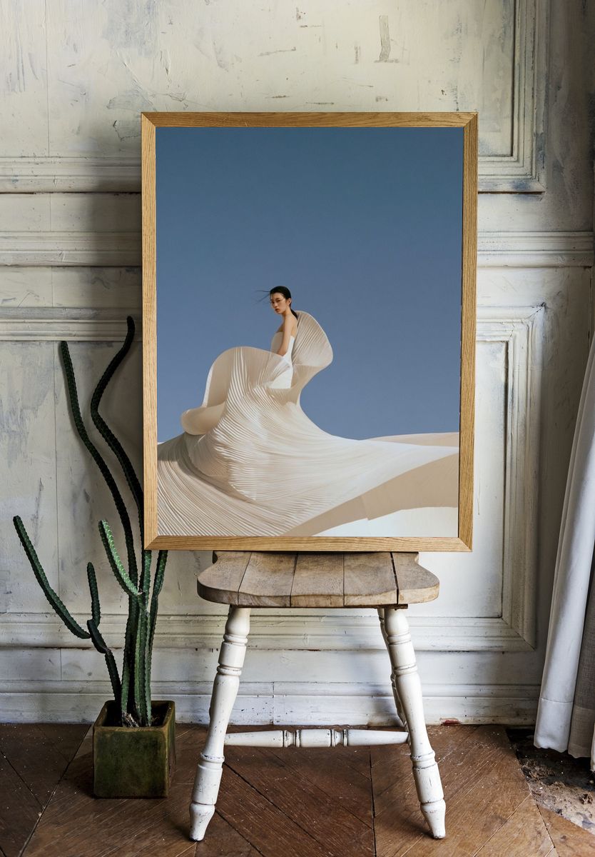Avant-Garde Fashion Portrait Poster. — room view 1