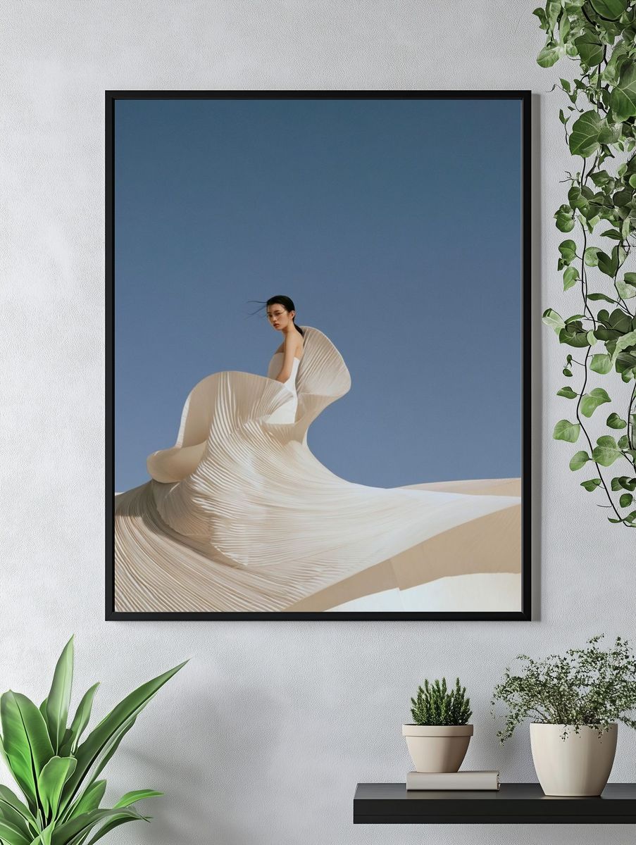 Avant-Garde Fashion Portrait Poster. — room view 4