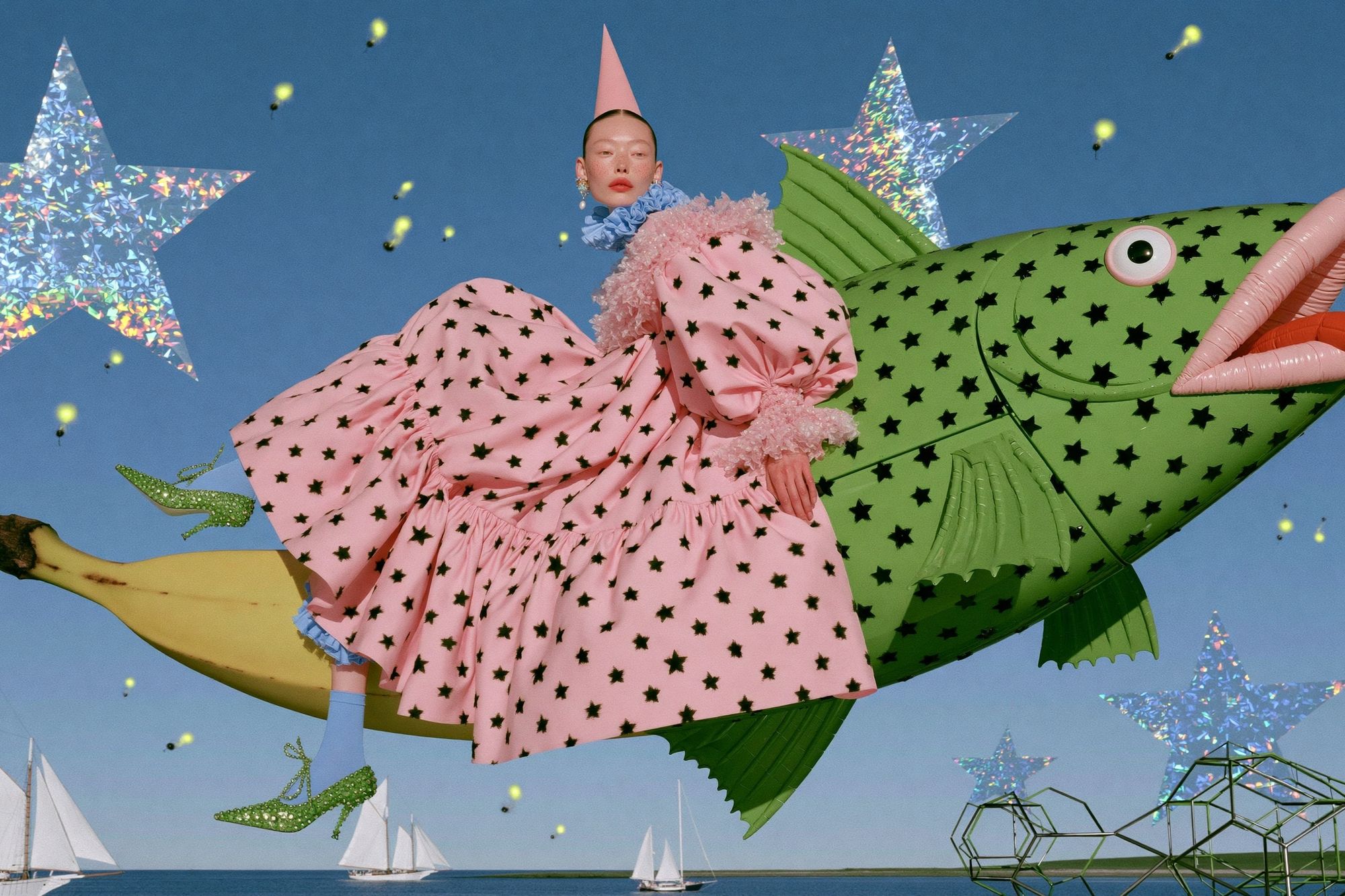 Surreal Fashion Dreamscape Poster. poster detail