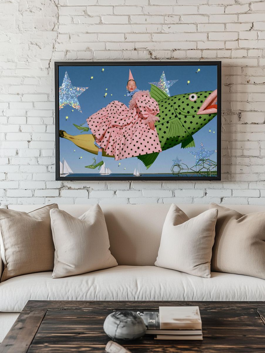 Surreal Fashion Dreamscape Poster. room preview
