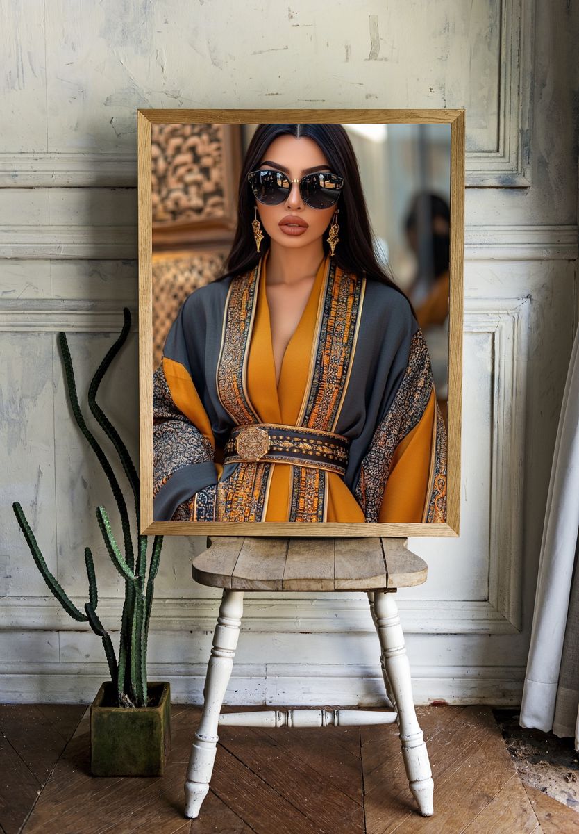 Luxury Kaftan Portrait Poster. — room view 1