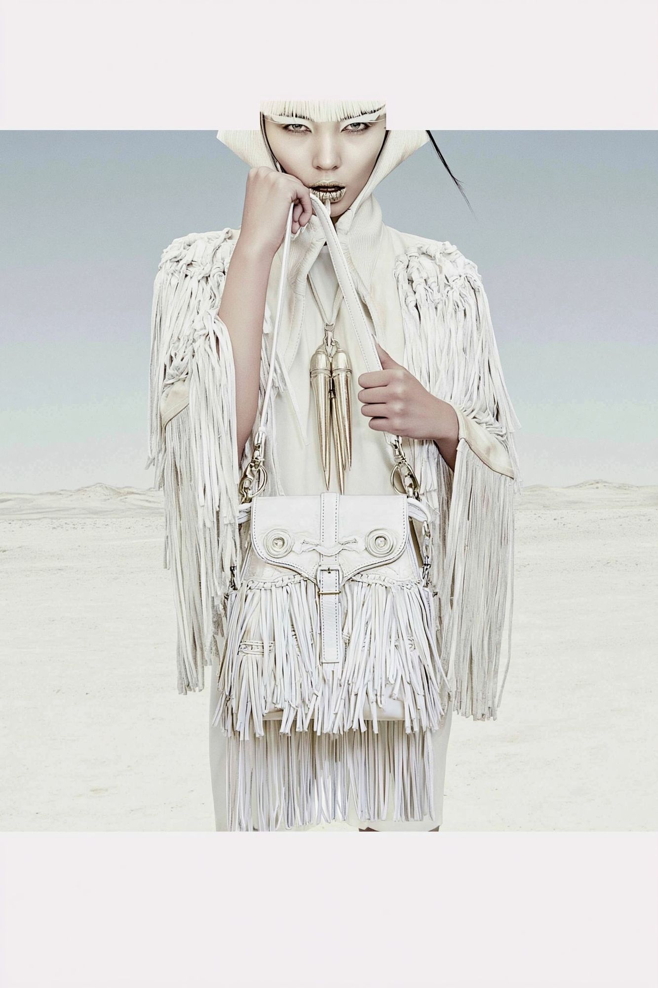 Avant-Garde Fashion Portrait Poster. poster detail