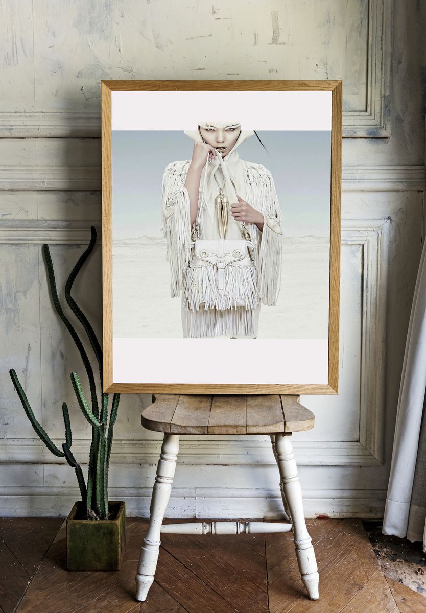 Avant-Garde Fashion Portrait Poster. — room view 1