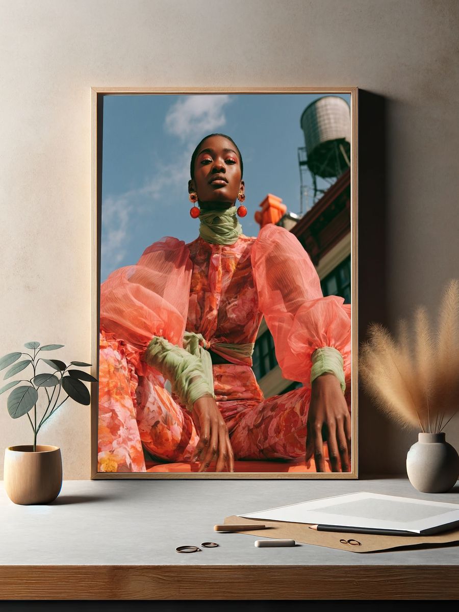 Fashion Portrait Photography Poster. — room view 2