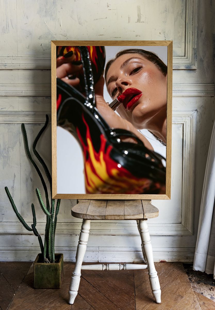 Bold Beauty Fashion Poster. — room view 1