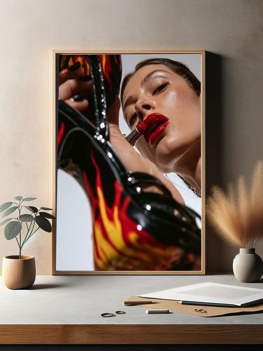 Bold Beauty Fashion Poster. — room view 2