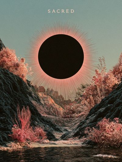 Sacred Eclipse Surrealism Poster. poster