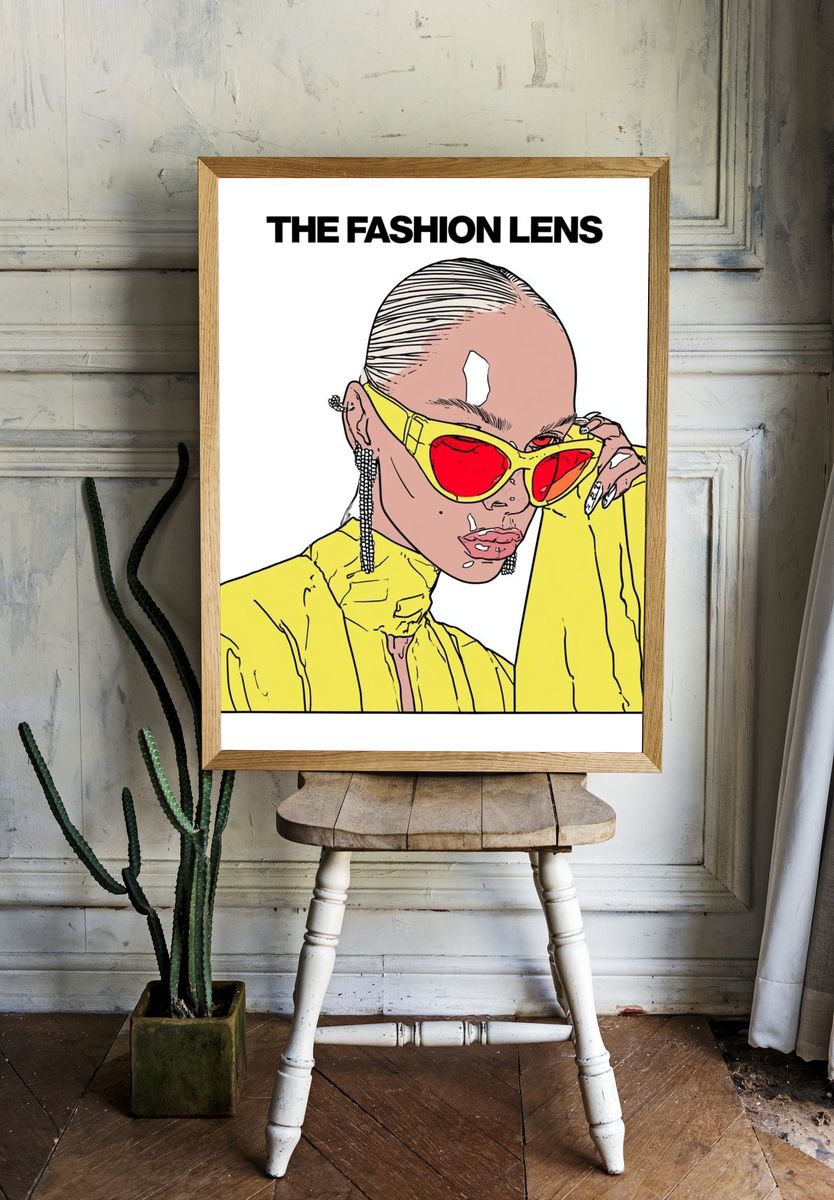 Fashion Lens Fashion Poster. — room view 1