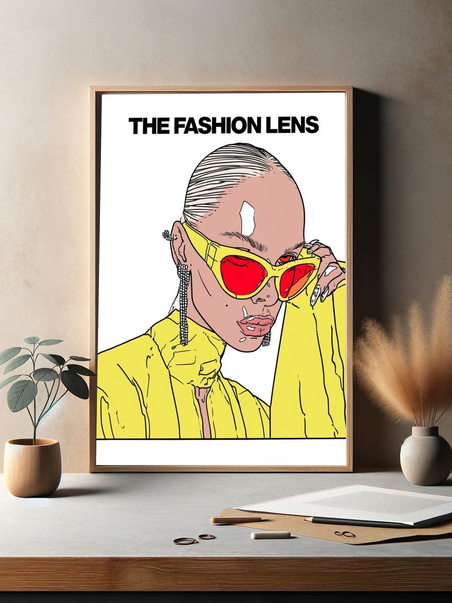 Fashion Lens Fashion Poster. — room view 2