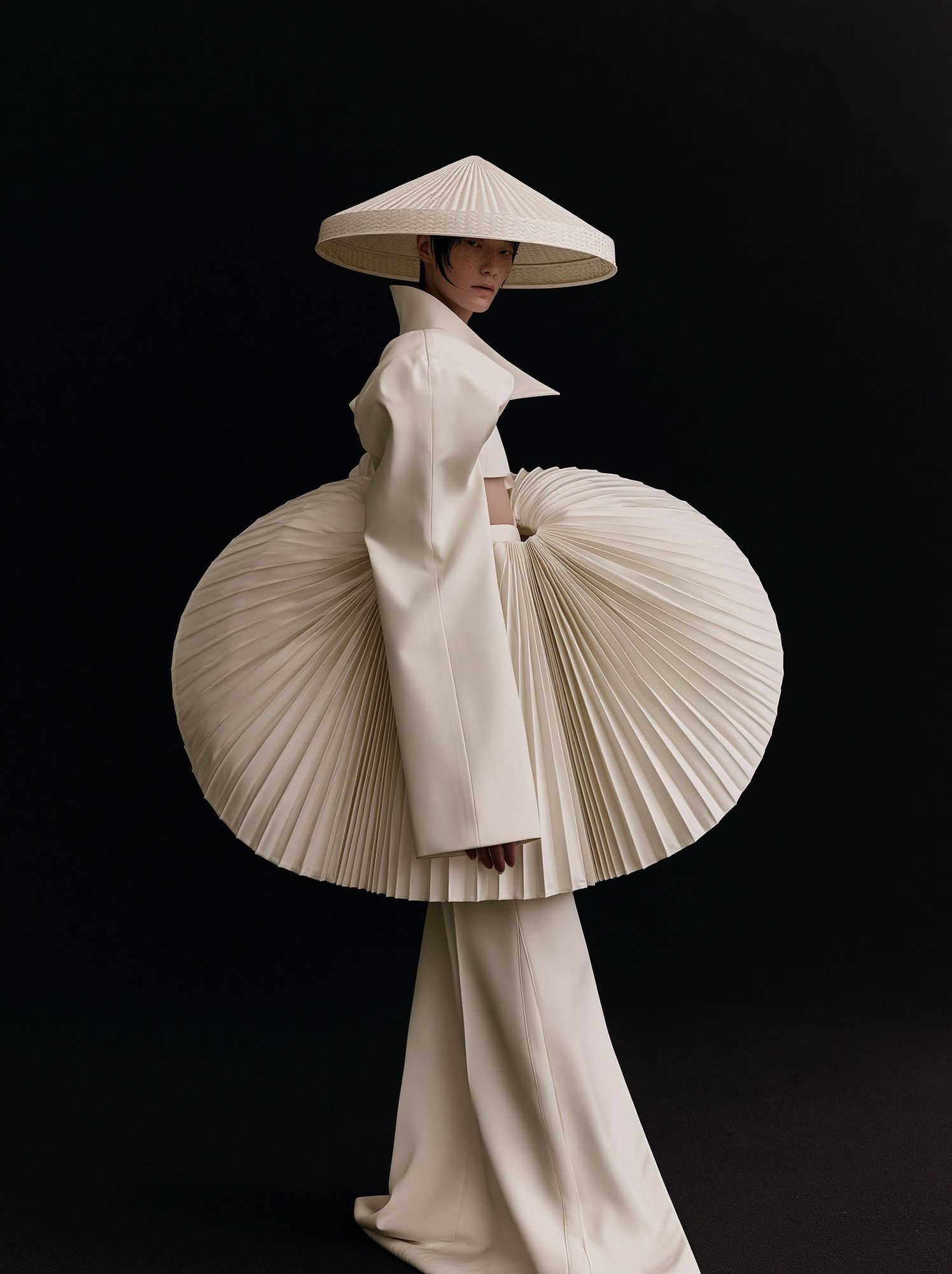Avant-Garde Fashion Portrait Poster. poster detail