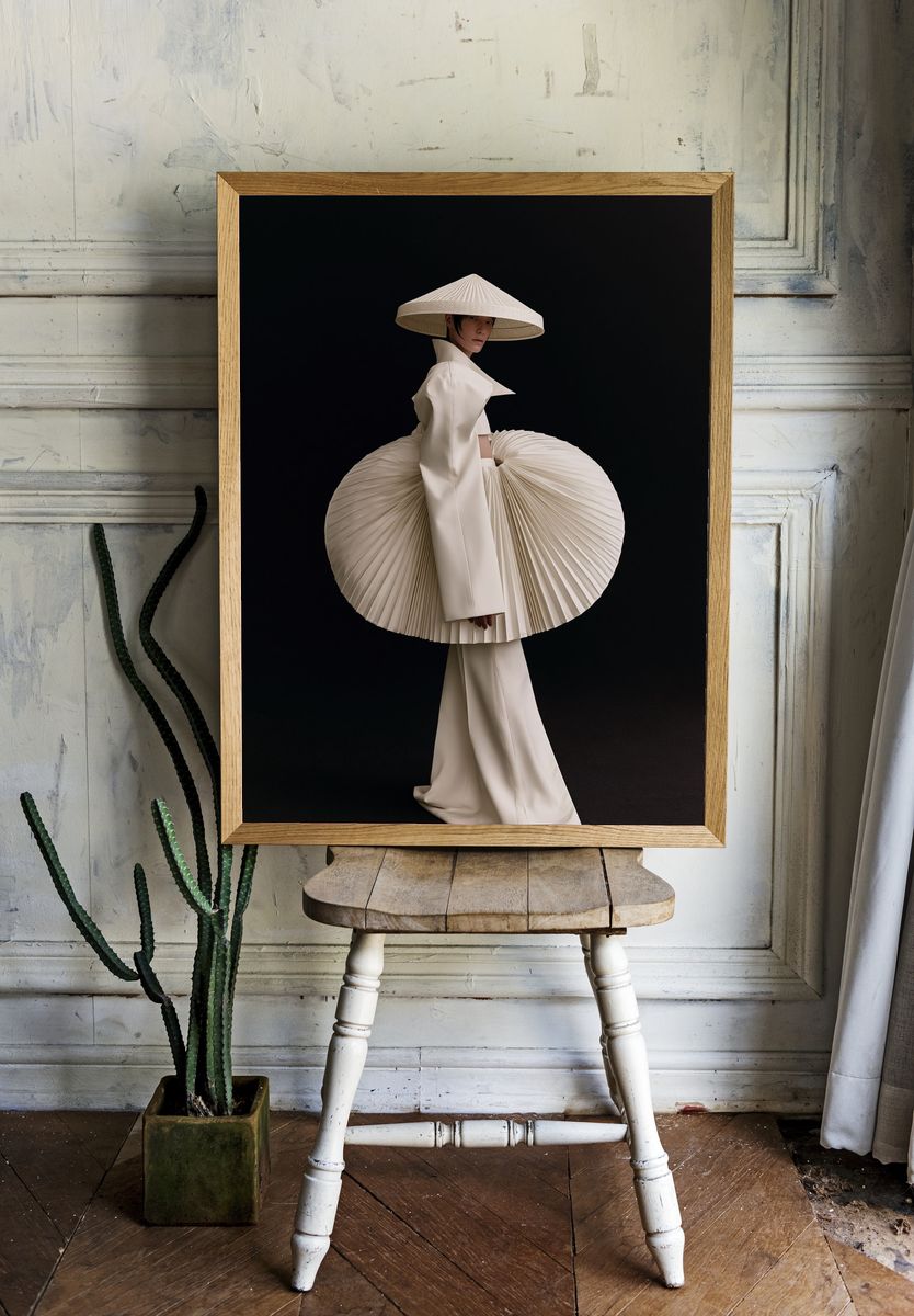 Avant-Garde Fashion Portrait Poster. — room view 1