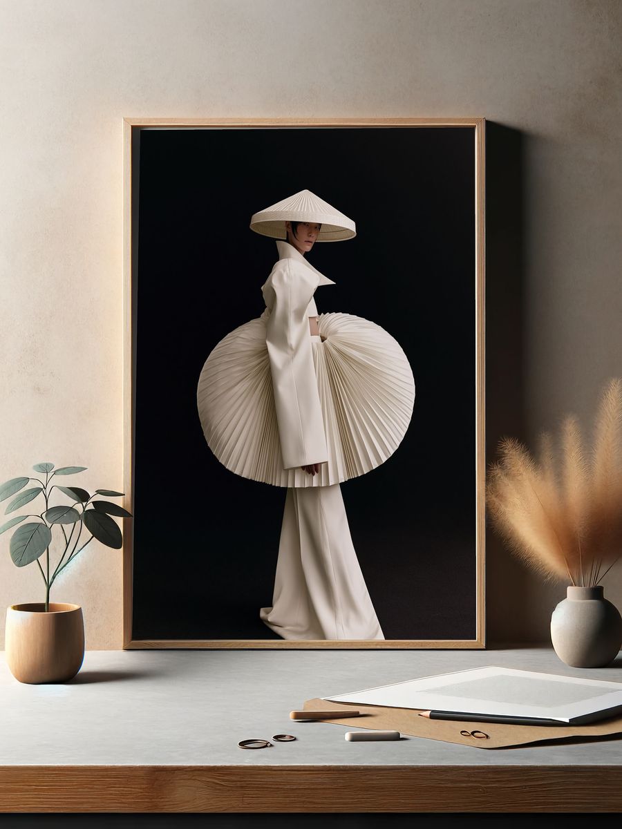 Avant-Garde Fashion Portrait Poster. — room view 2