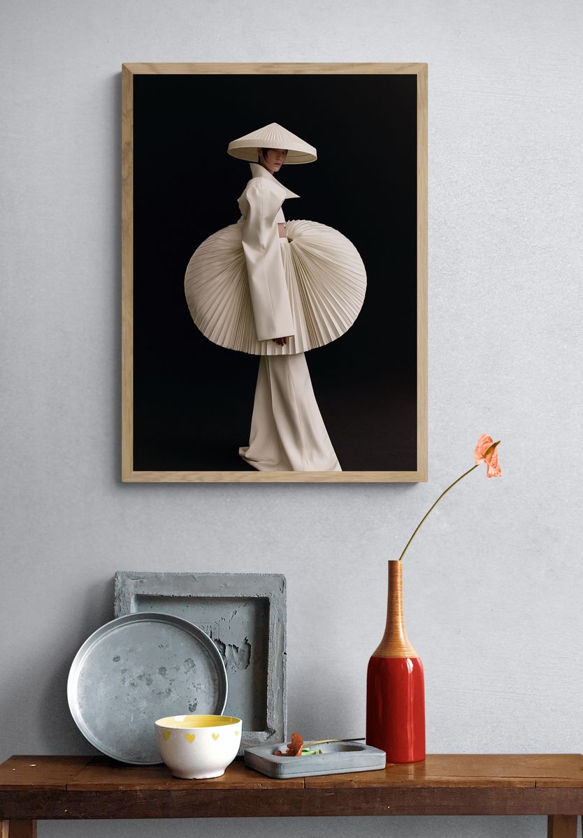 Avant-Garde Fashion Portrait Poster. — room view 3