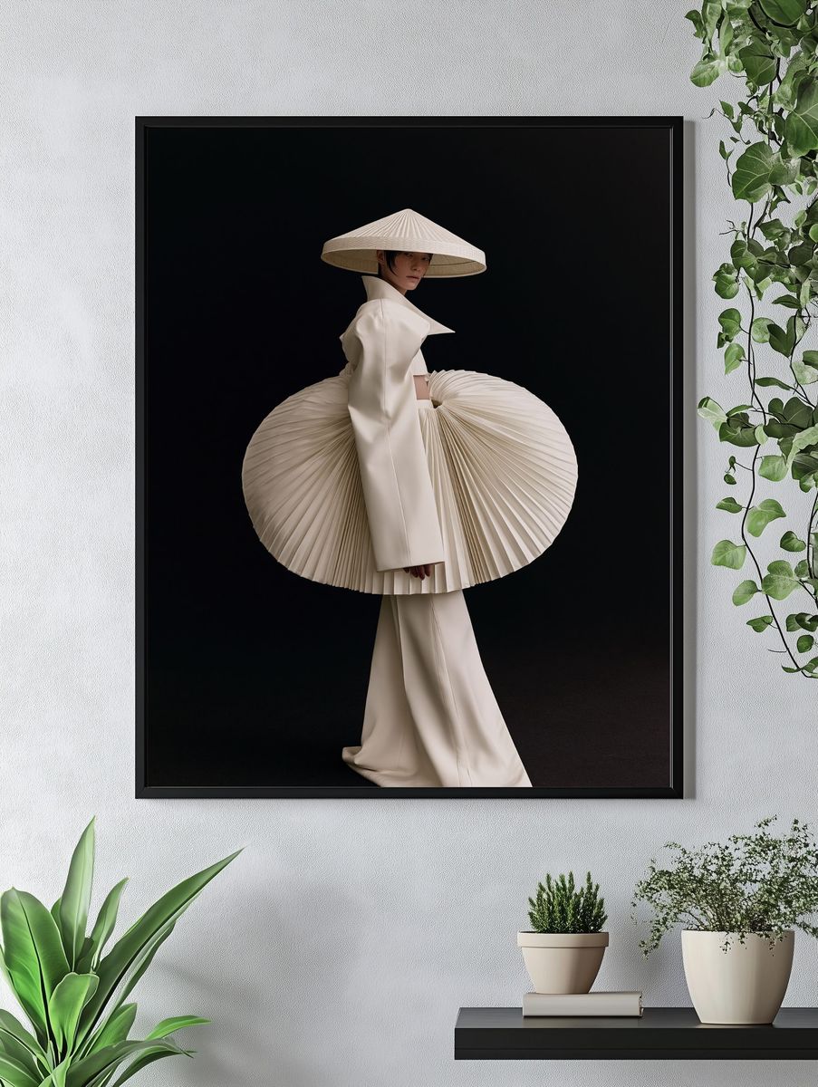 Avant-Garde Fashion Portrait Poster. — room view 4
