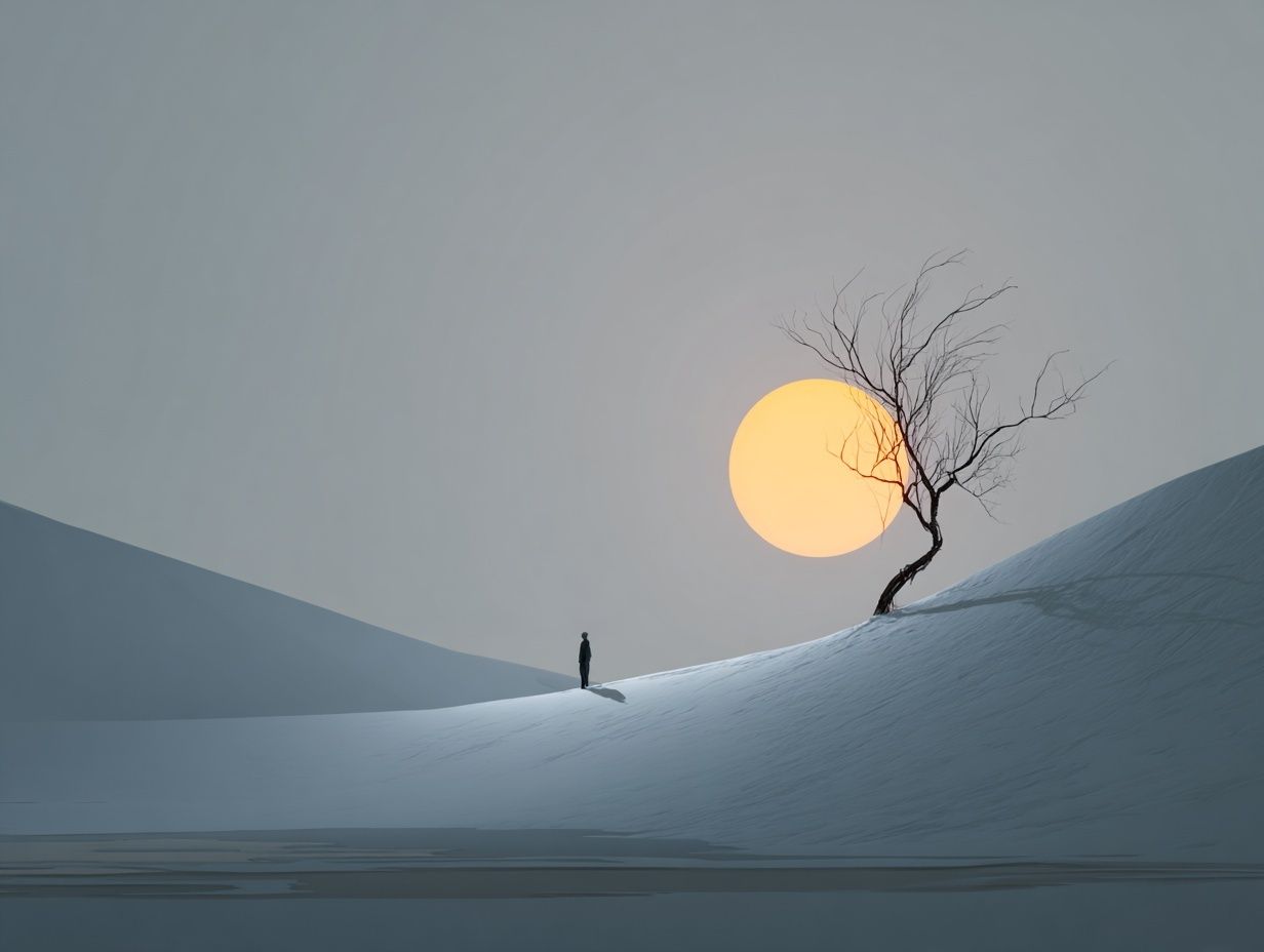 Solitary Dune Sunset Print. poster detail