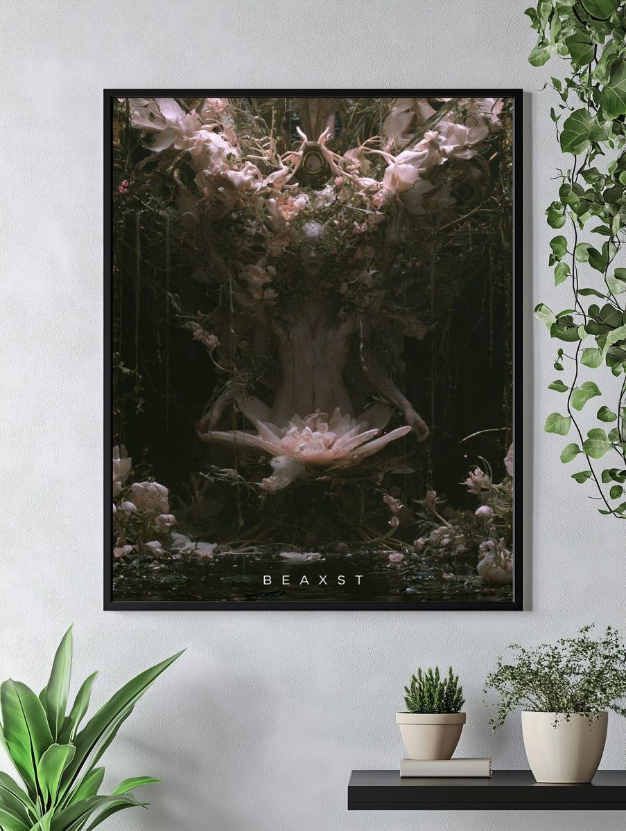 BEAXST Floral Surrealism Poster. — room view 4