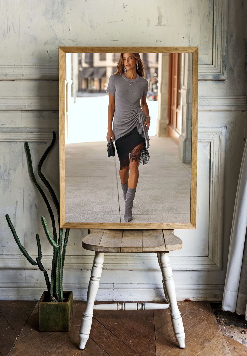 Street Style Fashion Portrait Poster. room preview