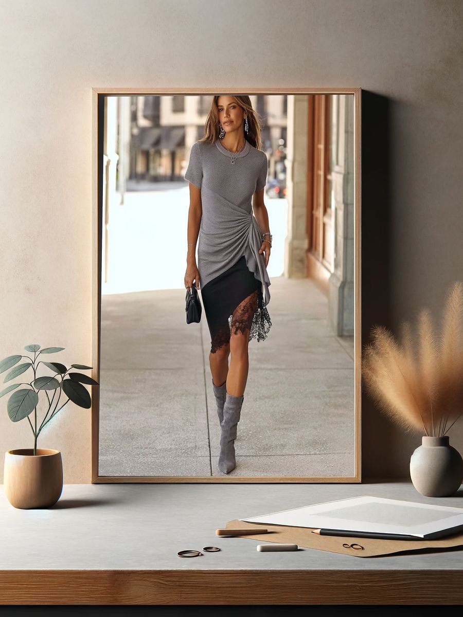 Street Style Fashion Portrait Poster. — room view 2