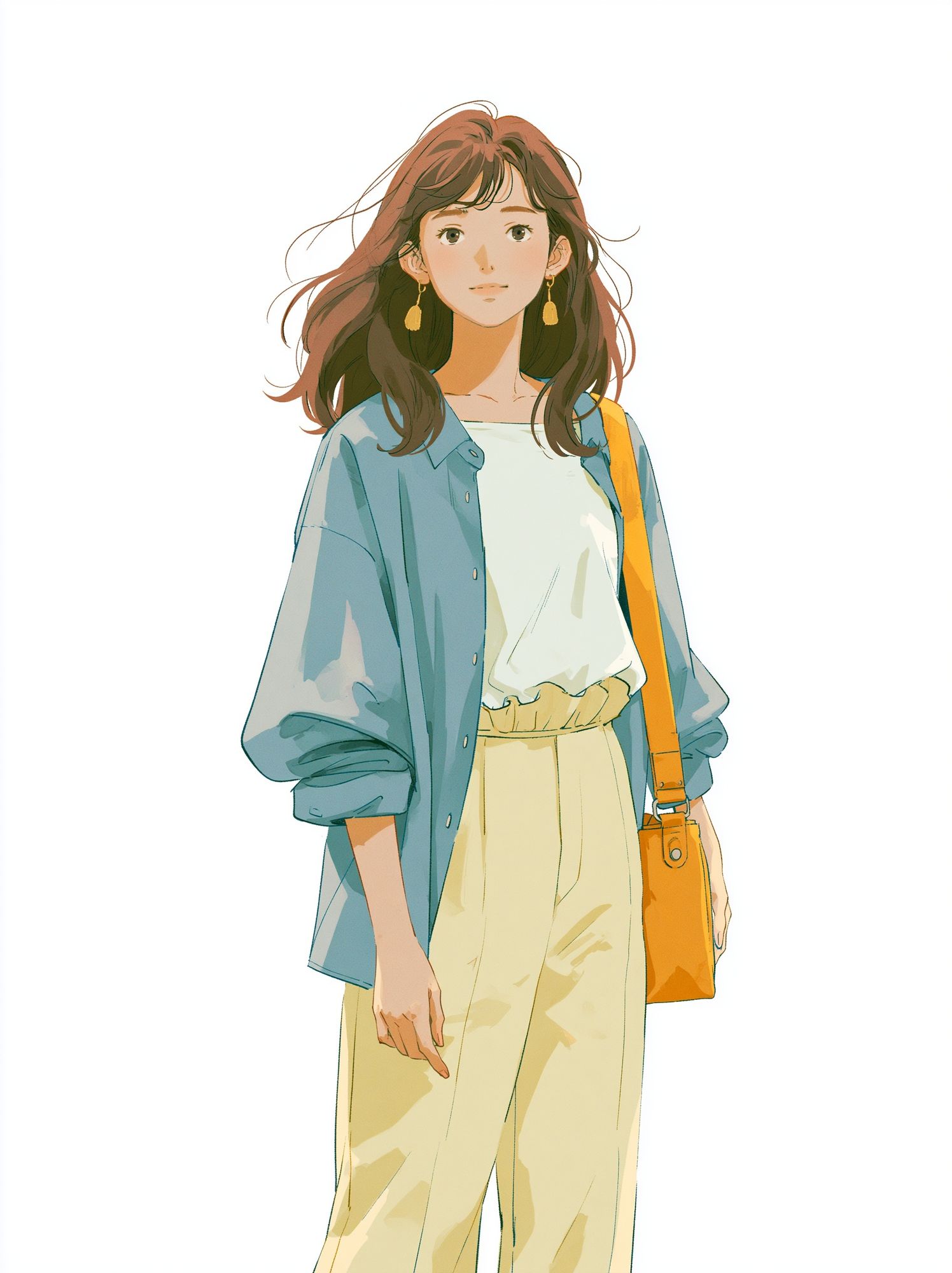 Casual Woman Fashion Illustration Poster. poster detail