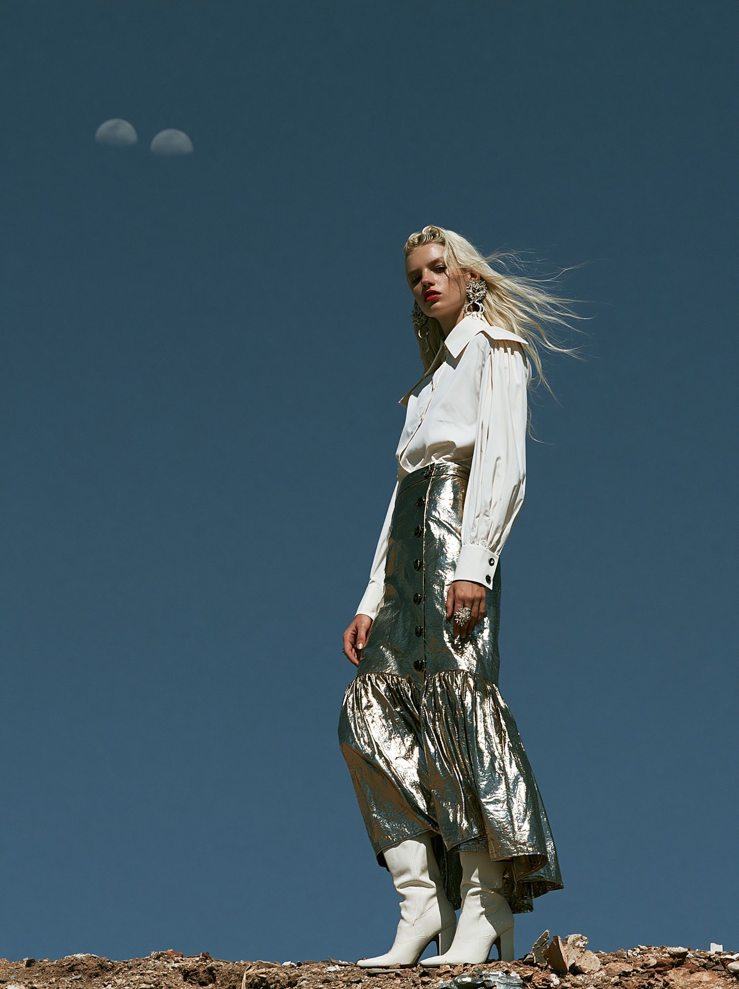 Avant-Garde Fashion Portrait Poster. poster — photography art