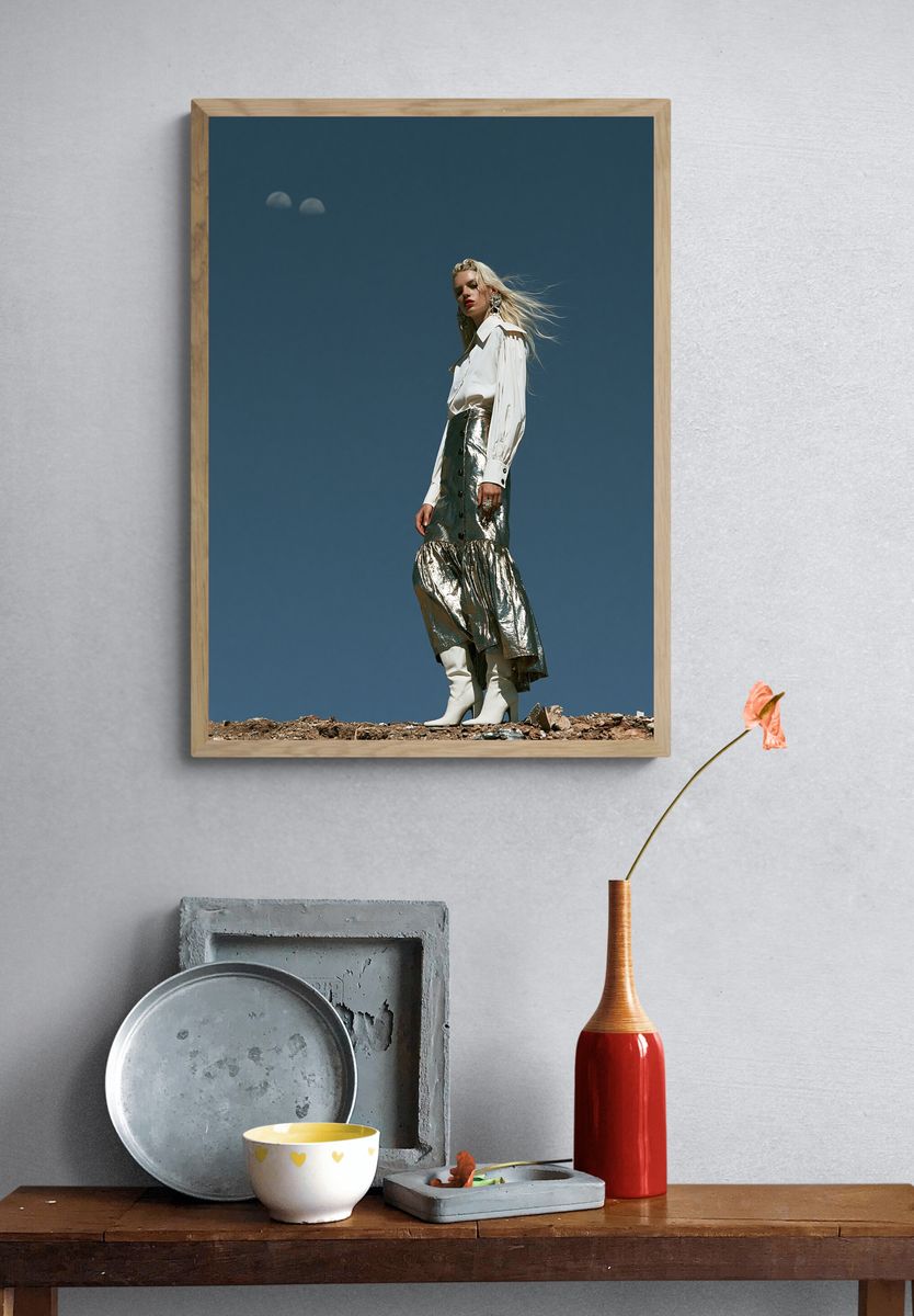 Avant-Garde Fashion Portrait Poster. — room view 3