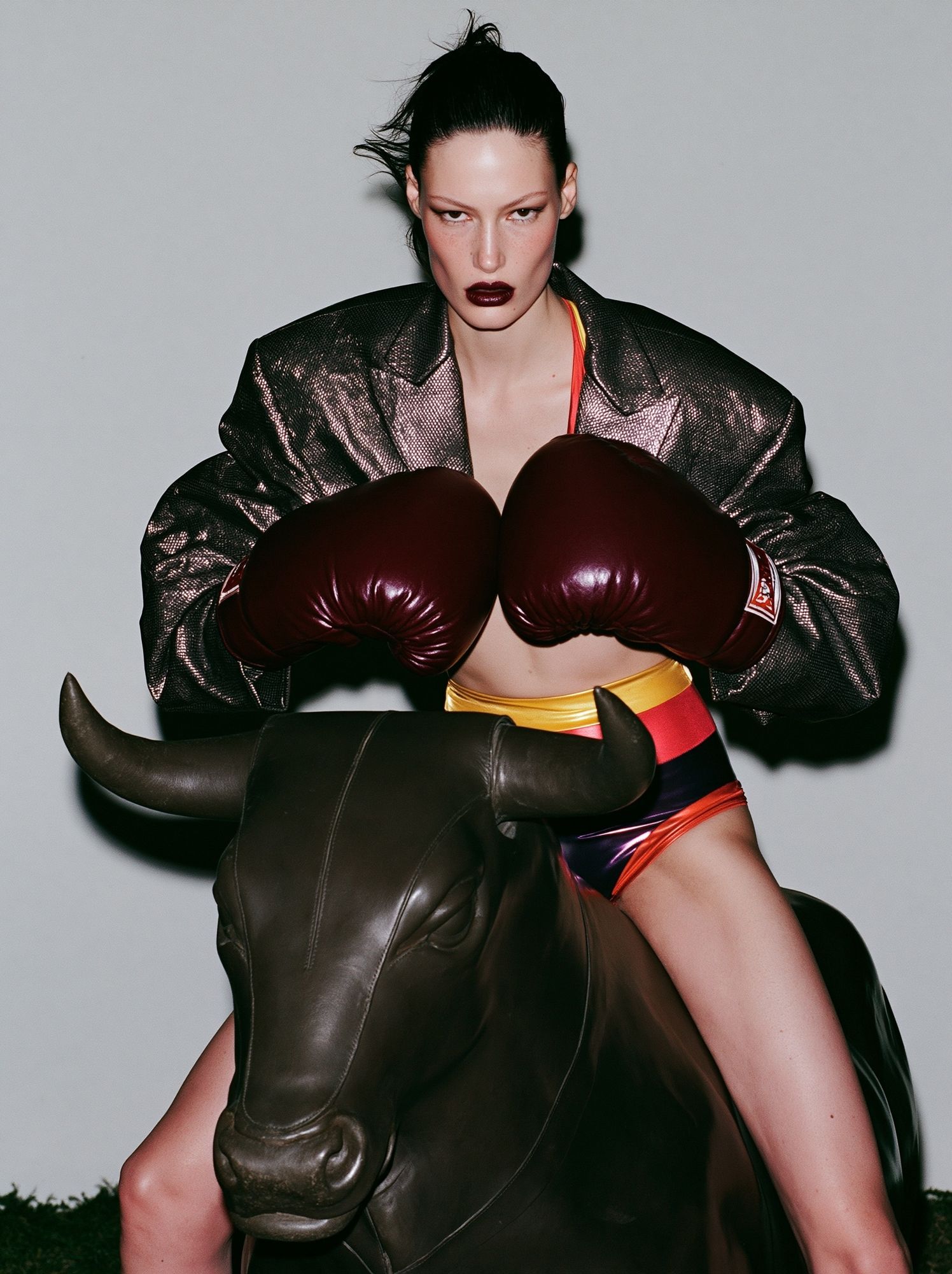 Fashion Bull Rider Photography Poster. poster detail