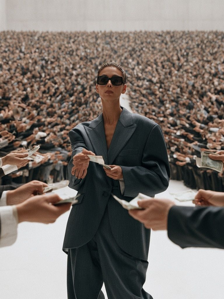 Fashion Crowd Exchange Poster. poster — photography art