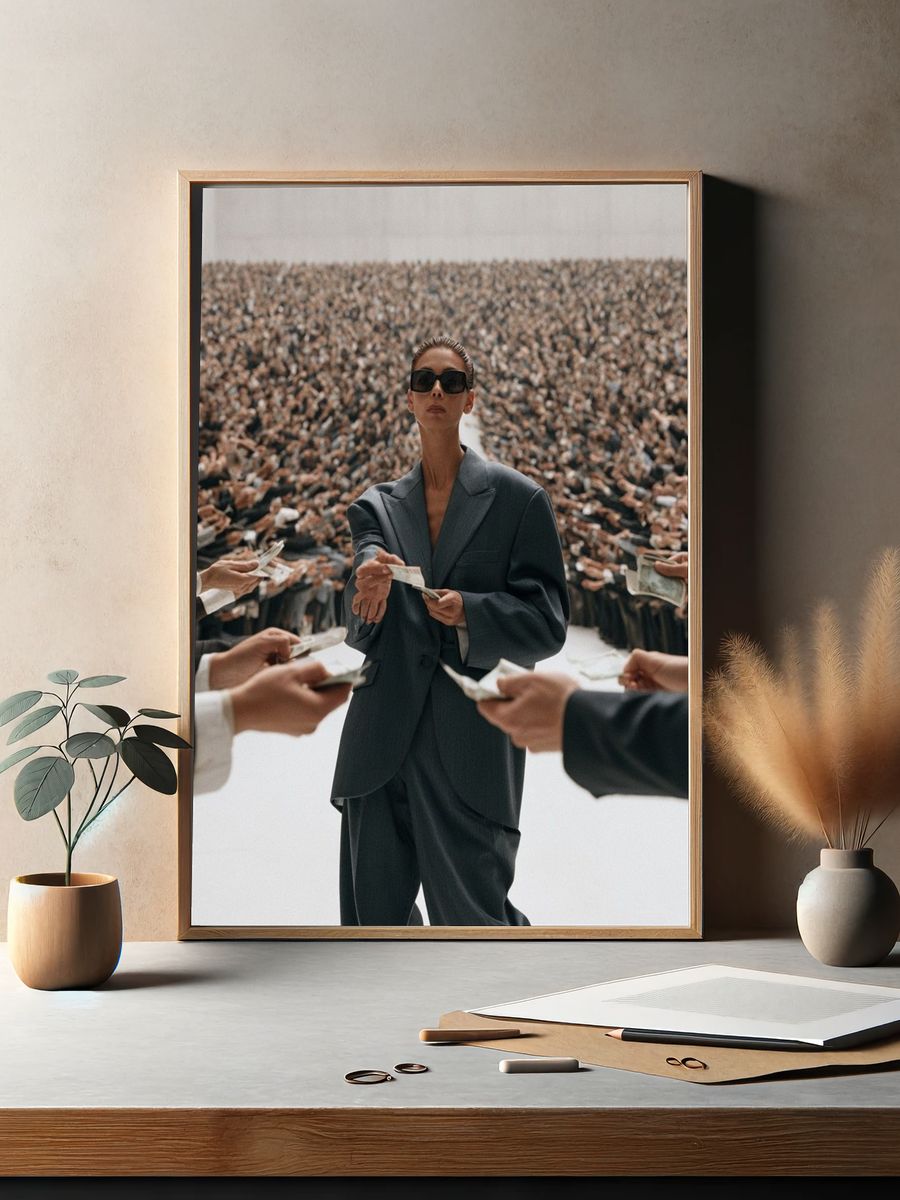 Fashion Crowd Exchange Poster. — room view 2