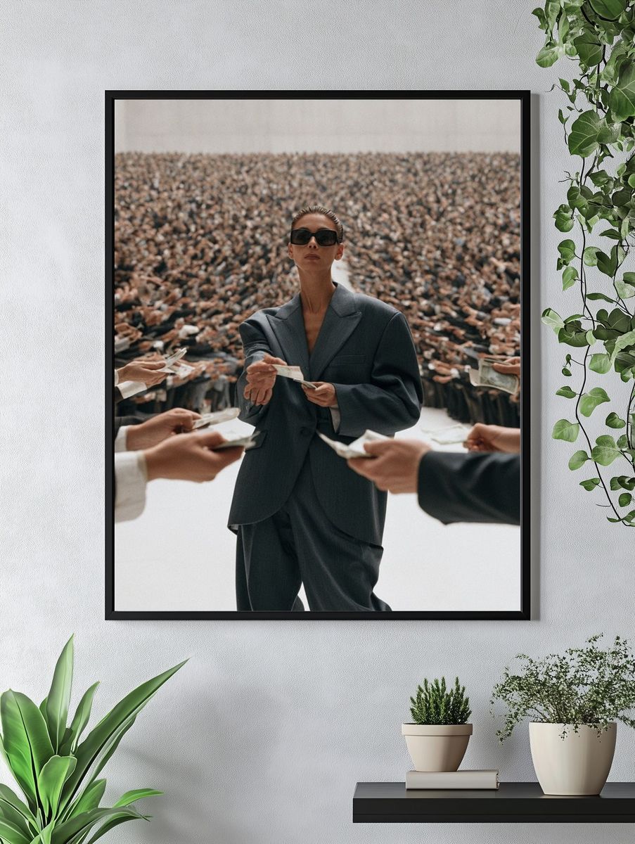 Fashion Crowd Exchange Poster. — room view 4