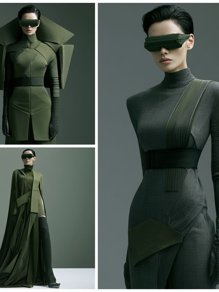 Avant-Garde Fashion Portrait Poster. poster — fashion art