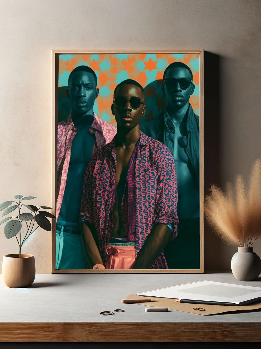 Bold Fashion Portrait Poster. — room view 2
