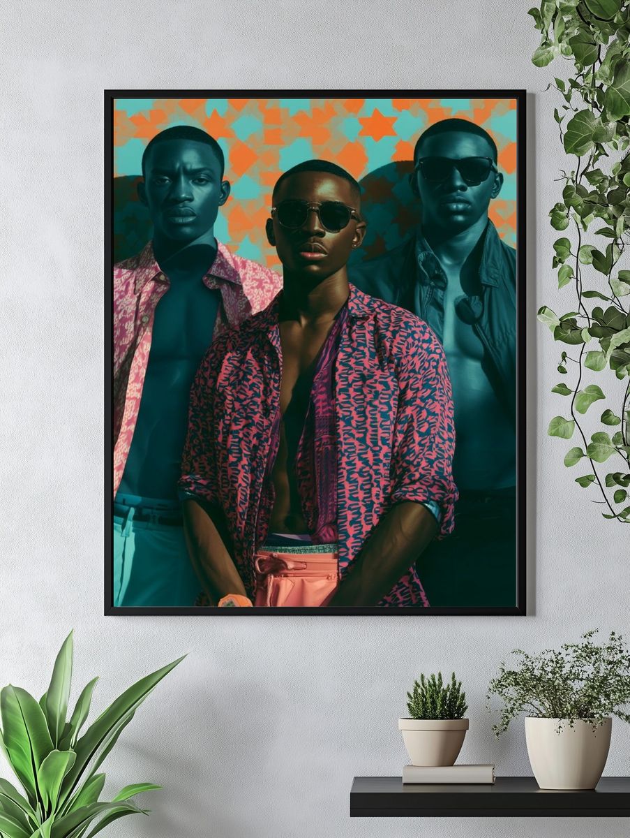 Bold Fashion Portrait Poster. — room view 4