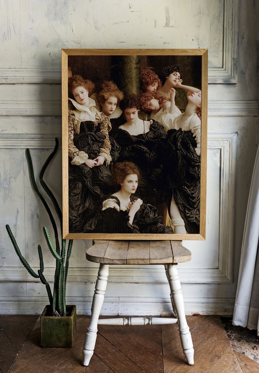 Baroque Fashion Portrait Poster. room preview