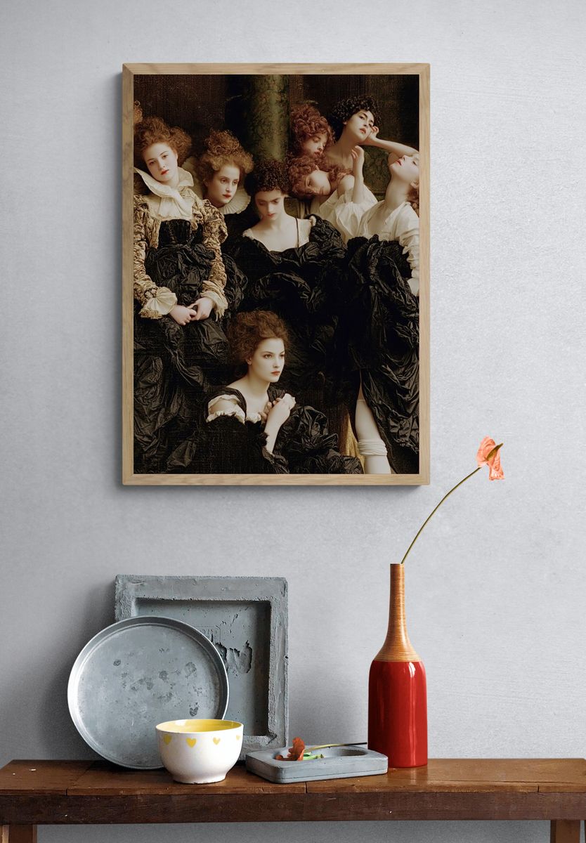 Baroque Fashion Portrait Poster. — room view 3