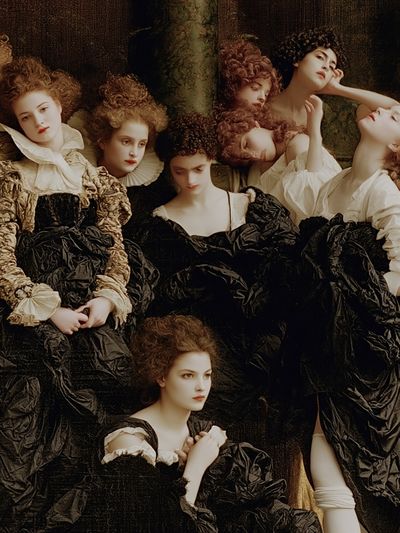 Baroque Fashion Portrait Poster. poster