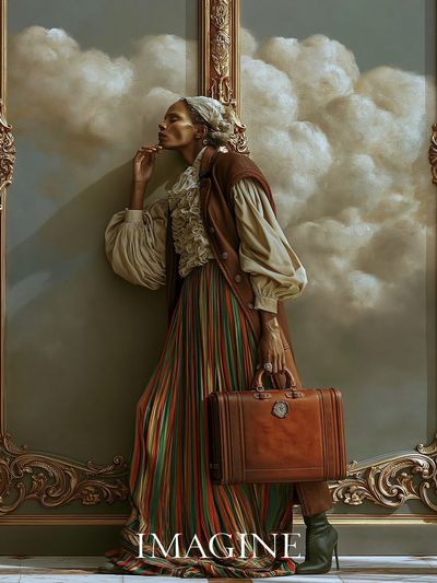 Fashion Portrait Cloudscape Poster.
