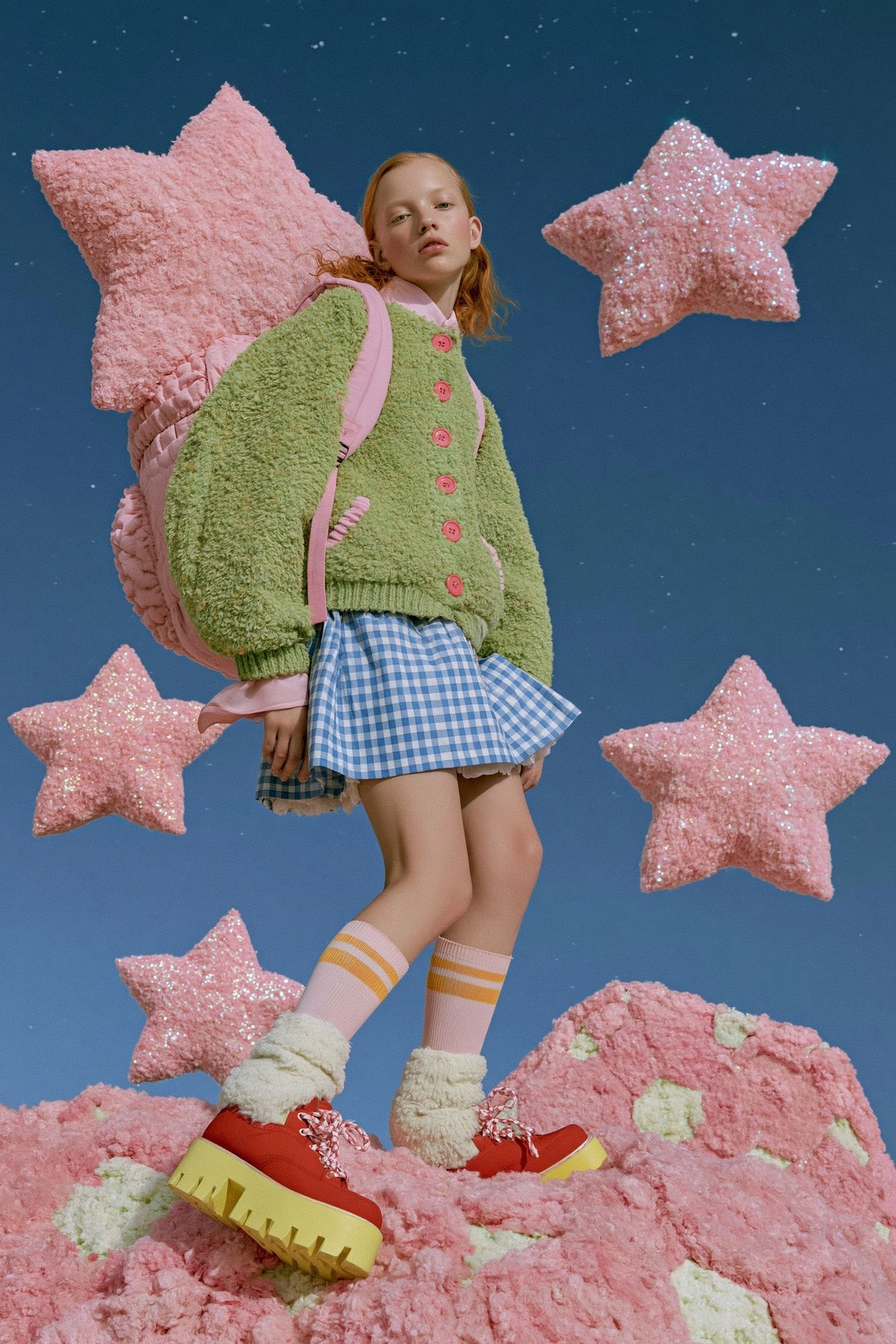 Dreamy Star Girl Fashion Poster. poster — fashion art