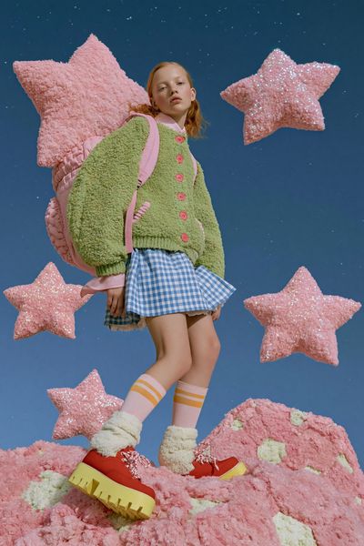 Dreamy Star Girl Fashion Poster. poster