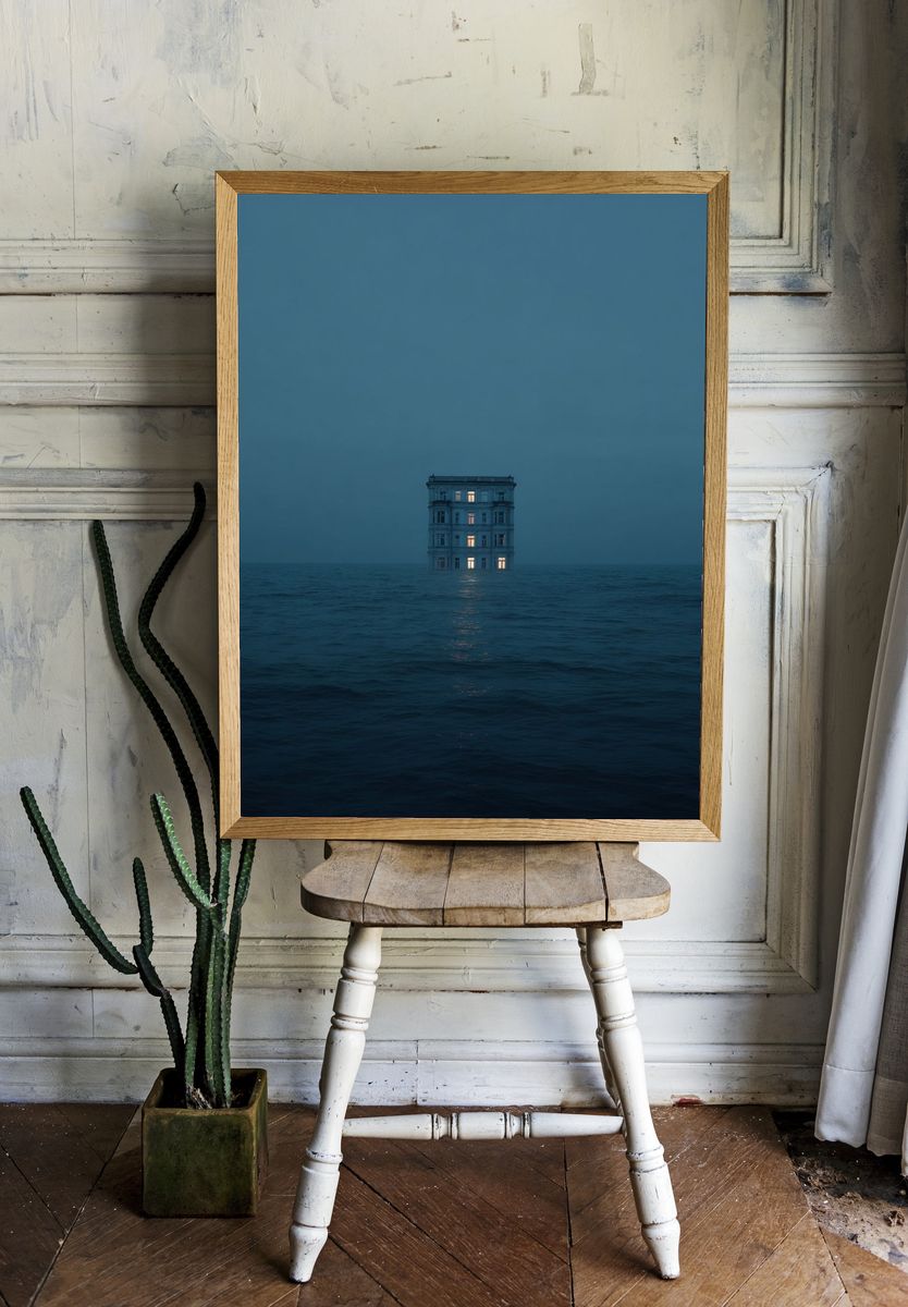 Solitary House at Sea Print room preview