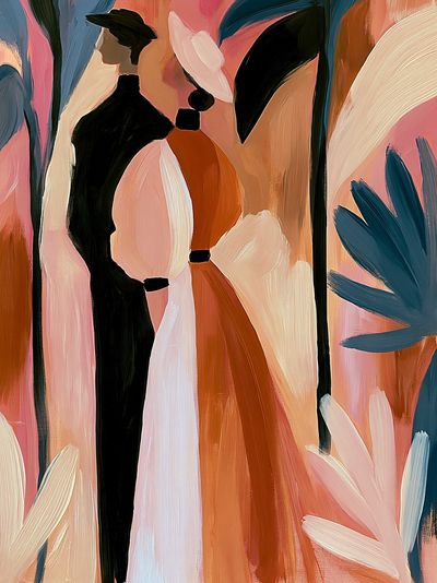 Abstract Fashion Silhouette Poster.