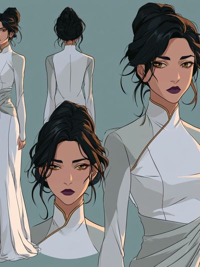 Elegant Fashion Portrait Poster. poster