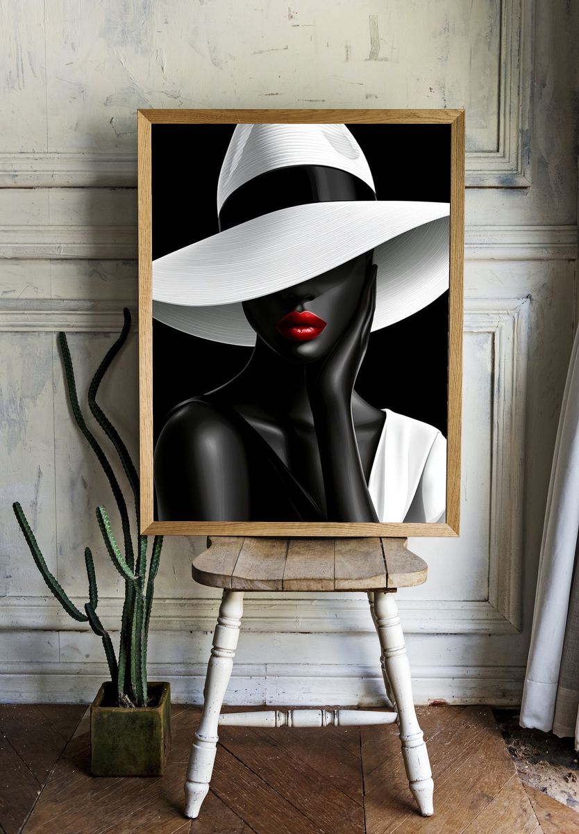 Elegant Fashion Portrait Poster. room preview