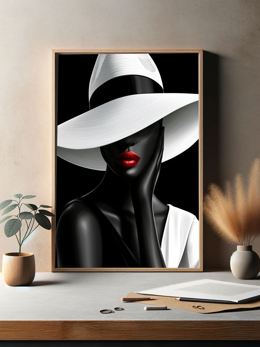 Elegant Fashion Portrait Poster. — room view 2
