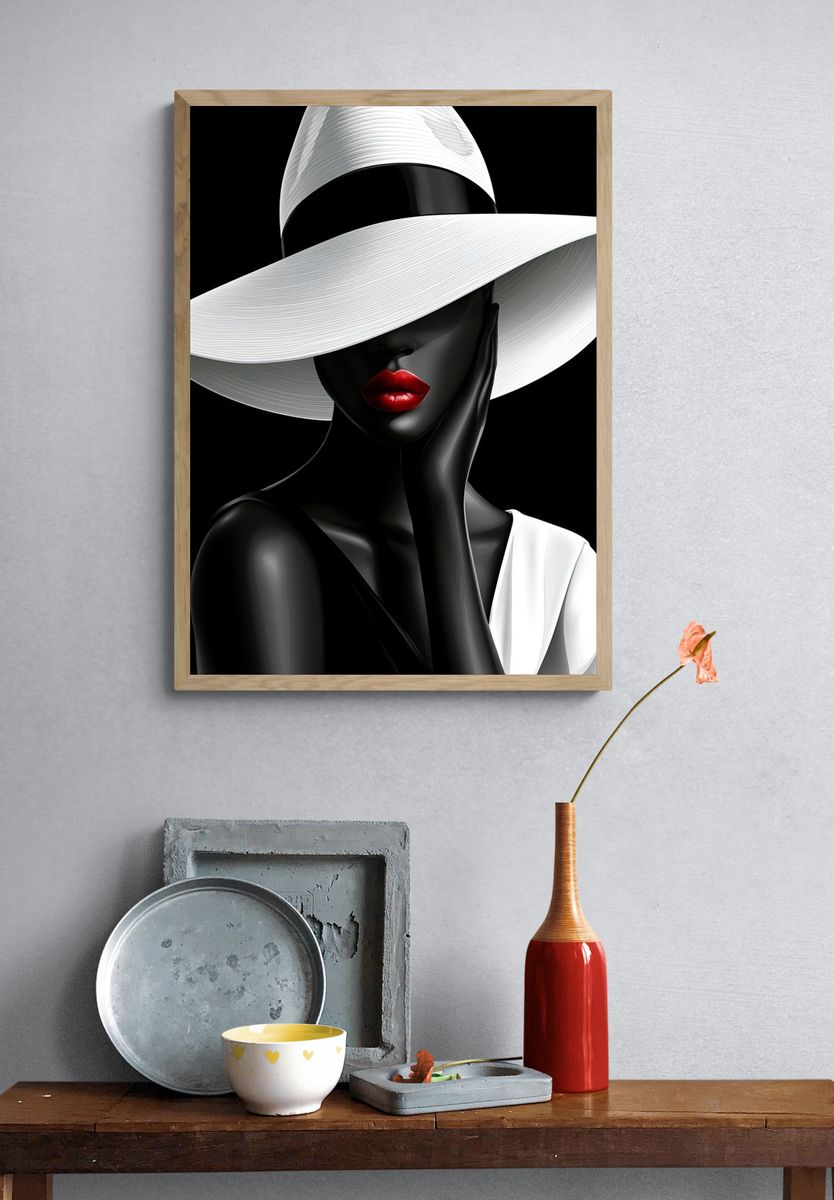 Elegant Fashion Portrait Poster. — room view 3