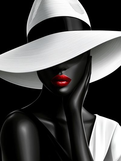 Elegant Fashion Portrait Poster.