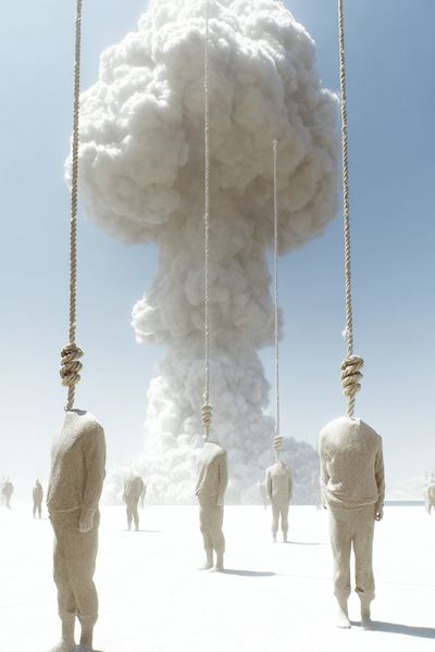 Surreal Cloud Suspension Print. poster print