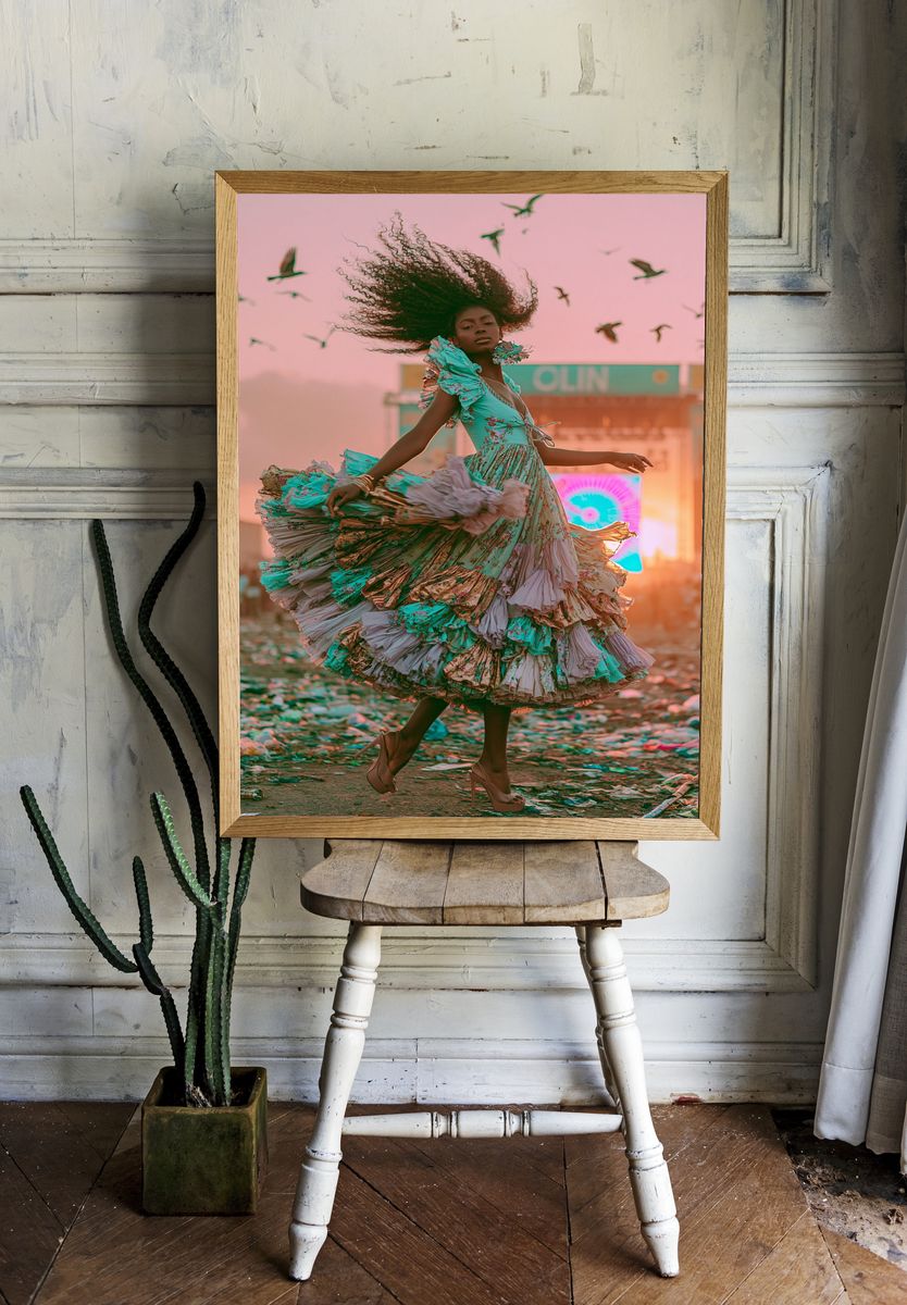 Fashion Runway Portrait Poster. room preview