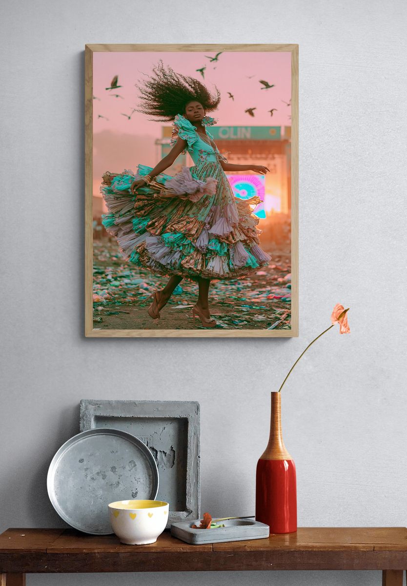 Fashion Runway Portrait Poster. — room view 3
