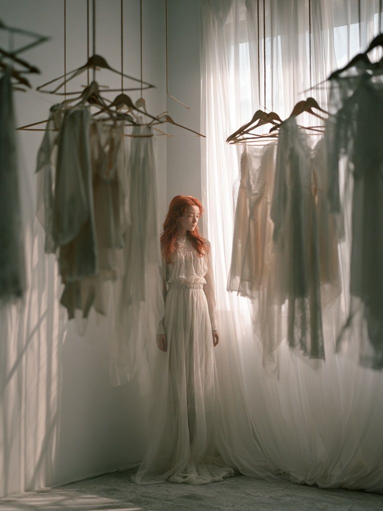 Dreamy Fashion Portrait Poster. poster detail